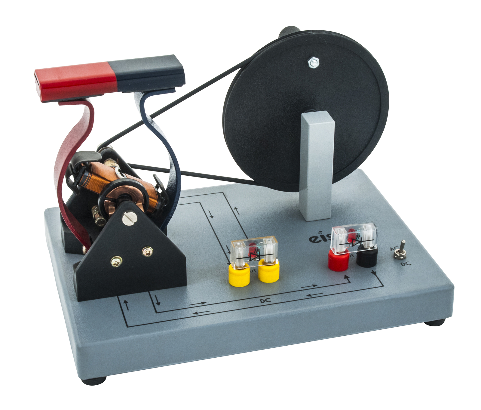 Eisco Labs Demonstration Motor Generator Activity Model (AC/DC) – Hand Powered