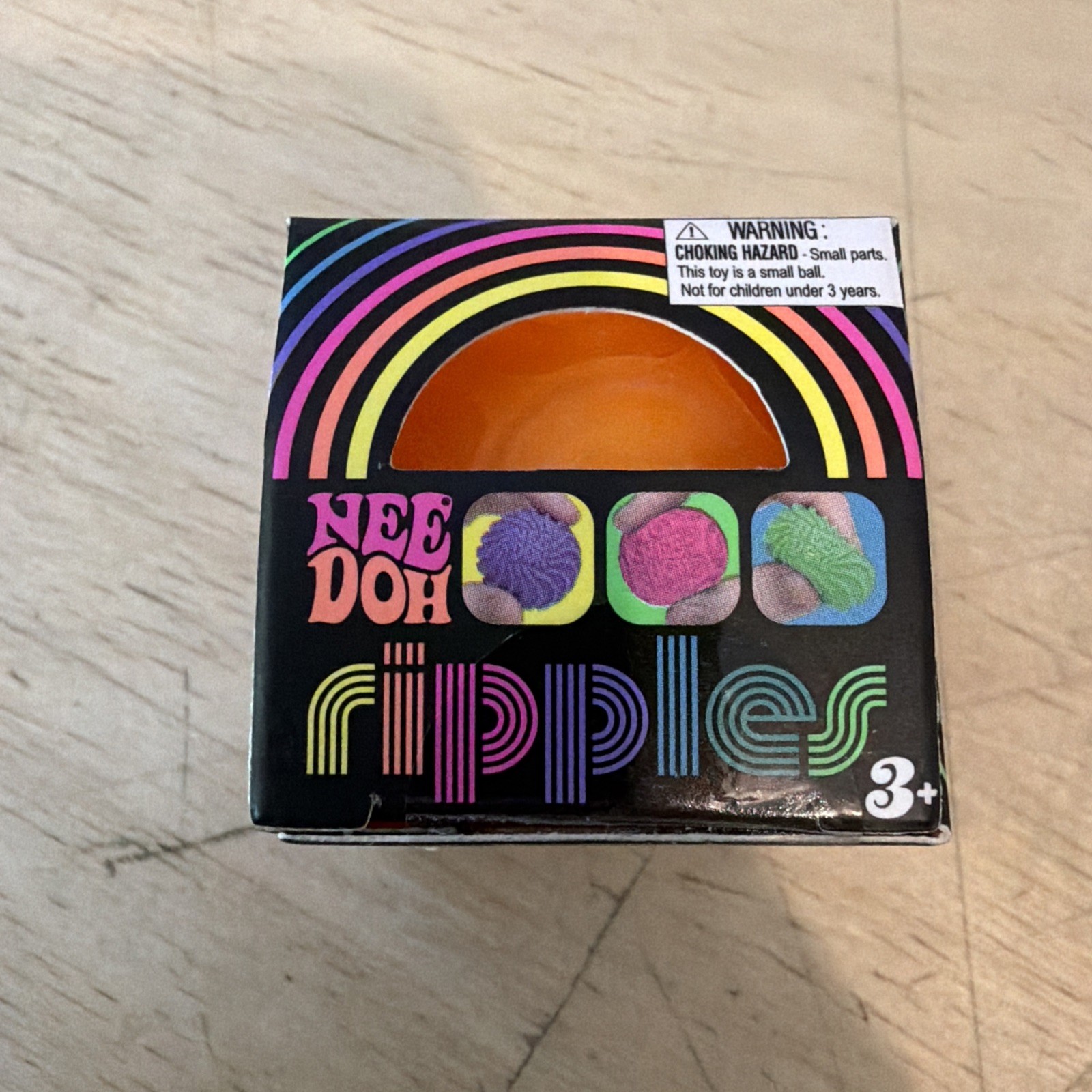 NeeDoh Ripples Teenie – Orange – Brand New Sealed – Schylling