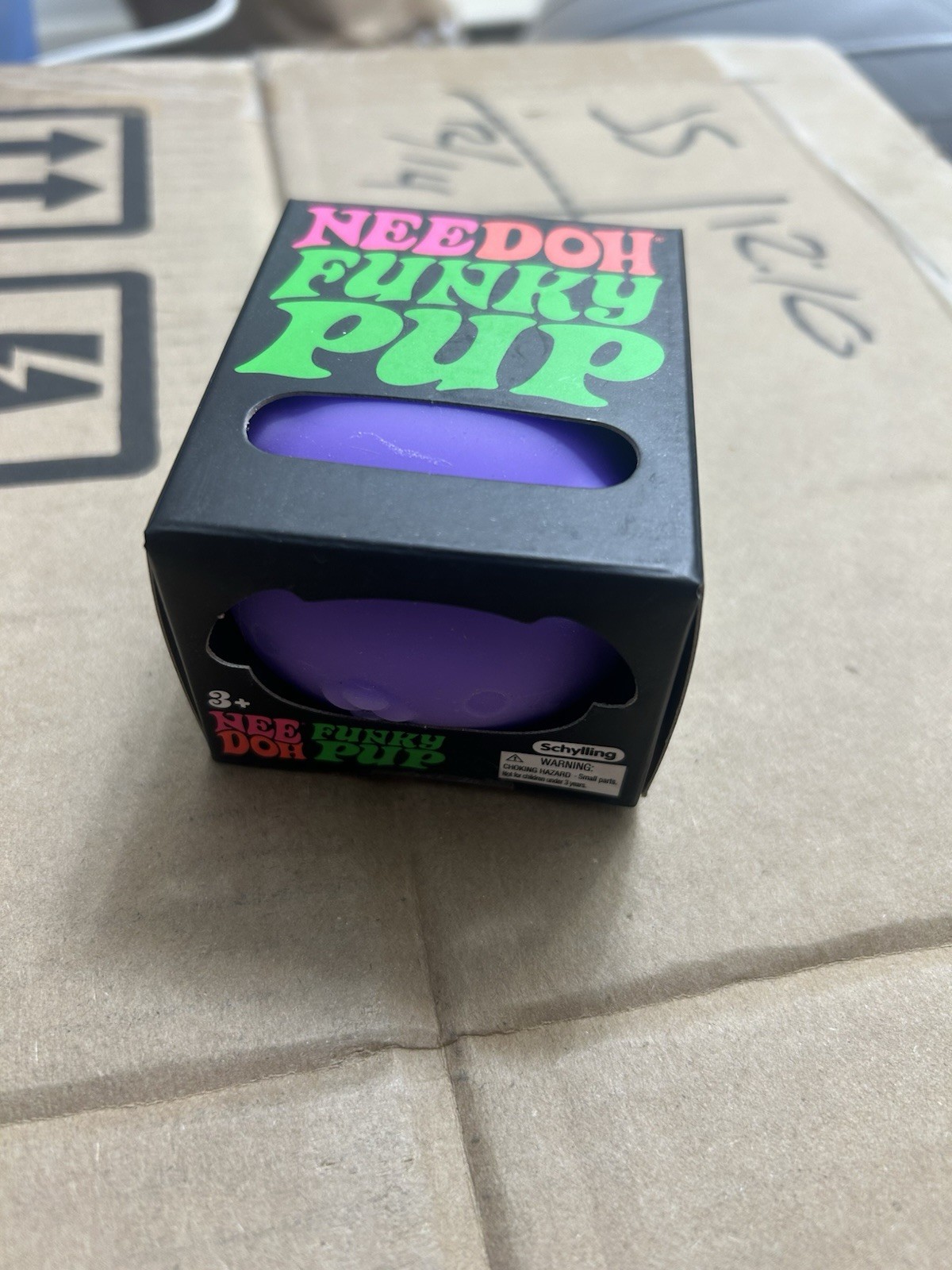 Purple Funky Pup Nee Doh by Schylling, NIB, fidget, squish toy, NEW