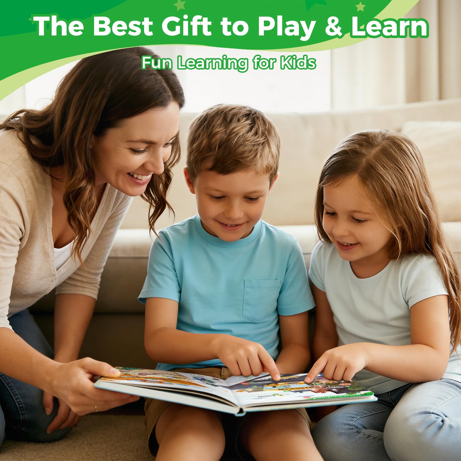Interactive Learning Sound Book for Kids Ages 3-8 – 500 Core English Vocabula…