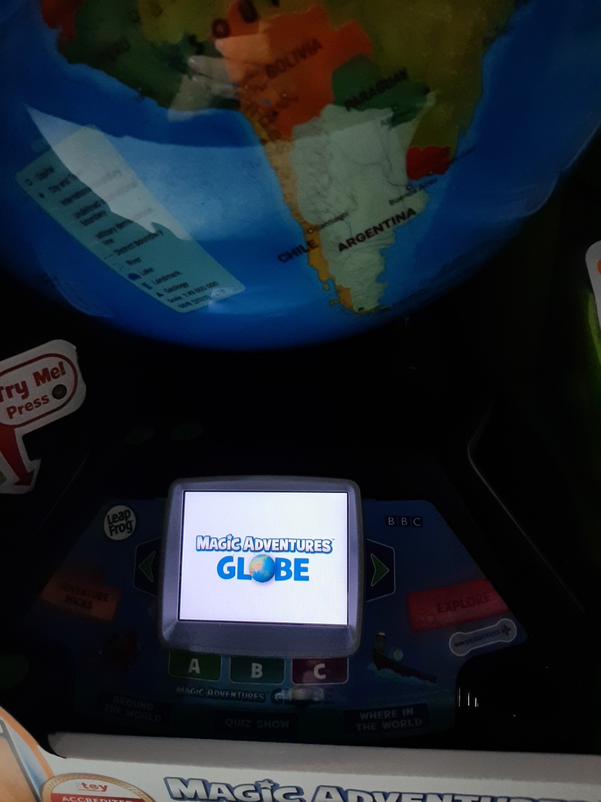 LeapFrog 80-605400 Magic Adventures Globe Educational Toy BBC Videos