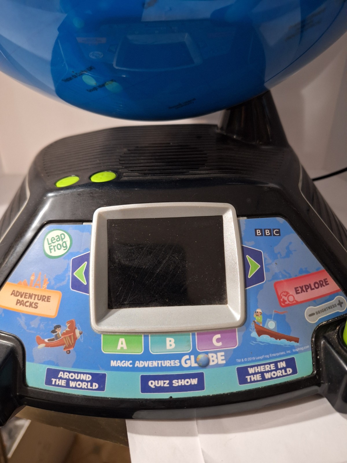 LeapFrog Magic Adventures Globe 2.8″ Video Screen BBC Videos, Games TESTED WORKS