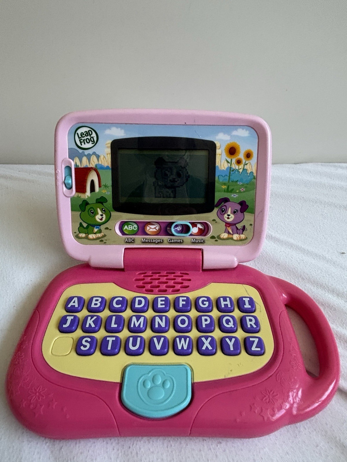 LeapFrog My Own Leaptop Laptop Tablet Computer For Kids Pink Tested Works