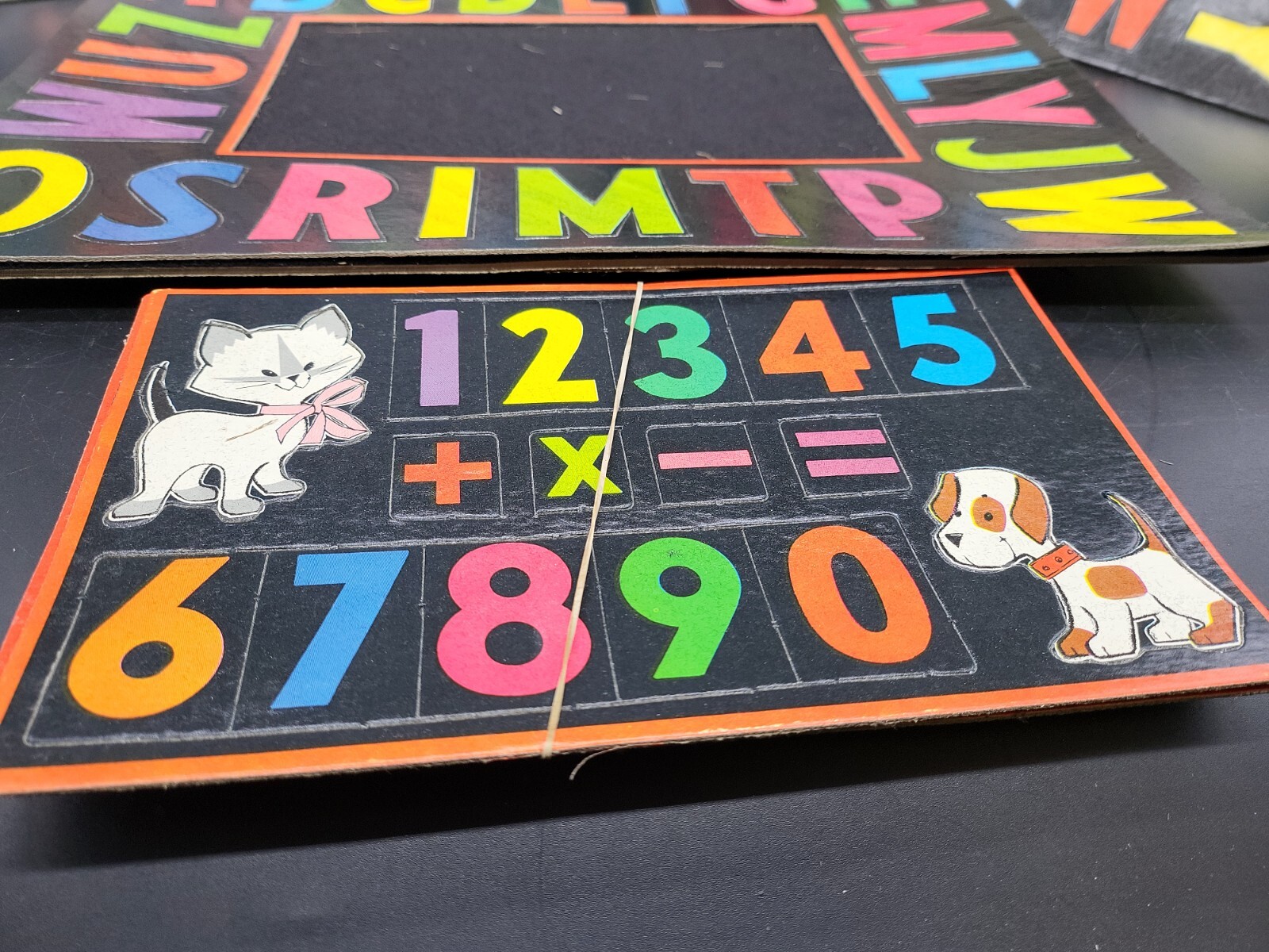 Vintage Flannel Board Complete Set 100+ Piece Activity ABC Numbers RARE NEW