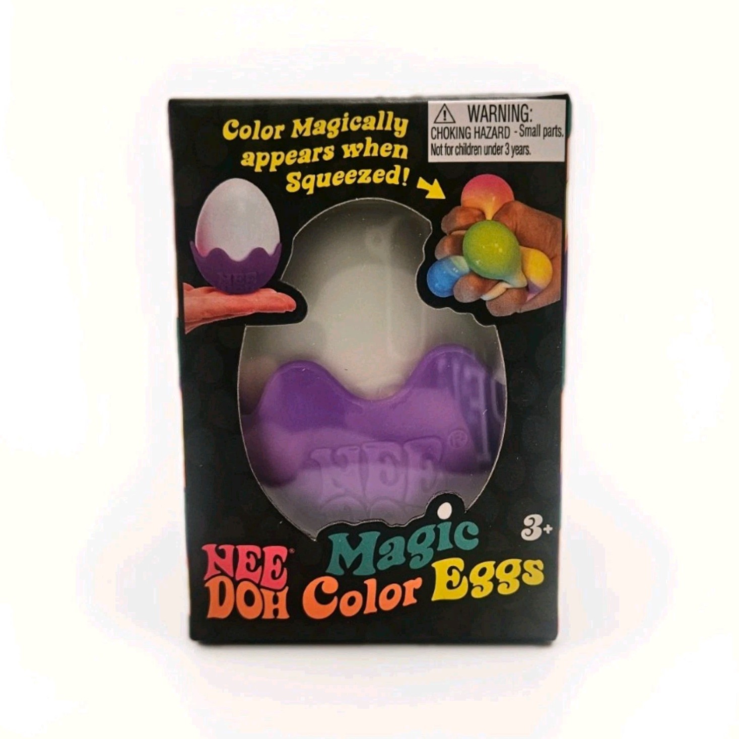 Nee Doh Magic Color Egg Squeeze Toy Purple Ages 3+ 3-4 Years Recommended
