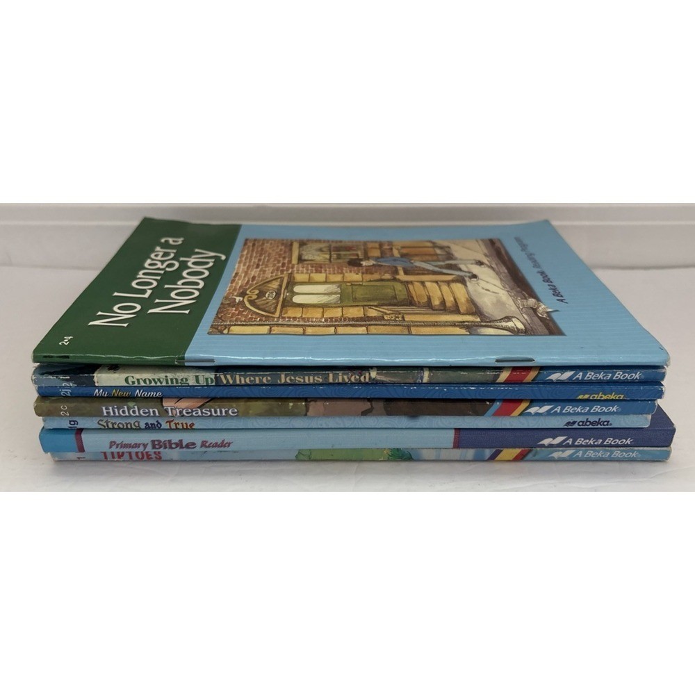 Lot of 7 Abeka Readers First Second (1st, 2nd) Grade Books Christian Homeschool