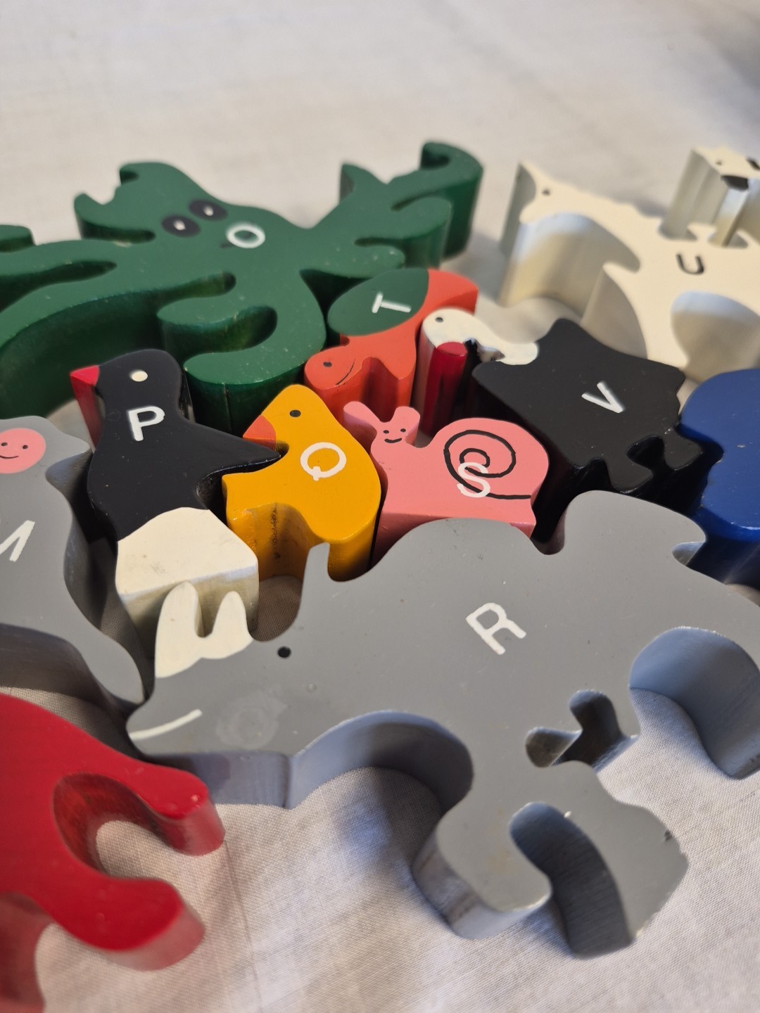 Begin Again Wooden Puzzle Animal Parade Letter A To Z Eco Wood Montessori 2002