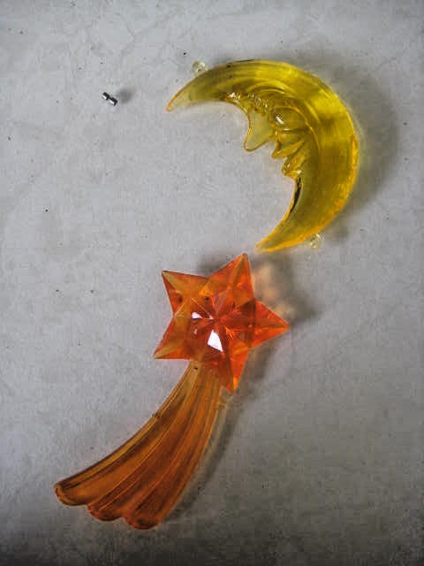 Vintage 1990 IKEA VIMSIG Space Mobile Comet Stars Saturn PARTS ONLY
