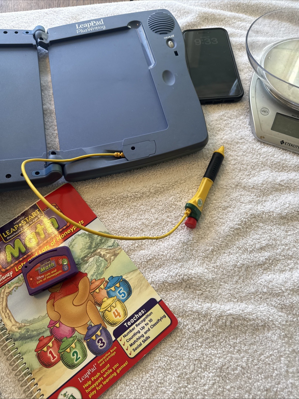 Leap Pad Plus Writing System With Case And 3 Books & Cartridges