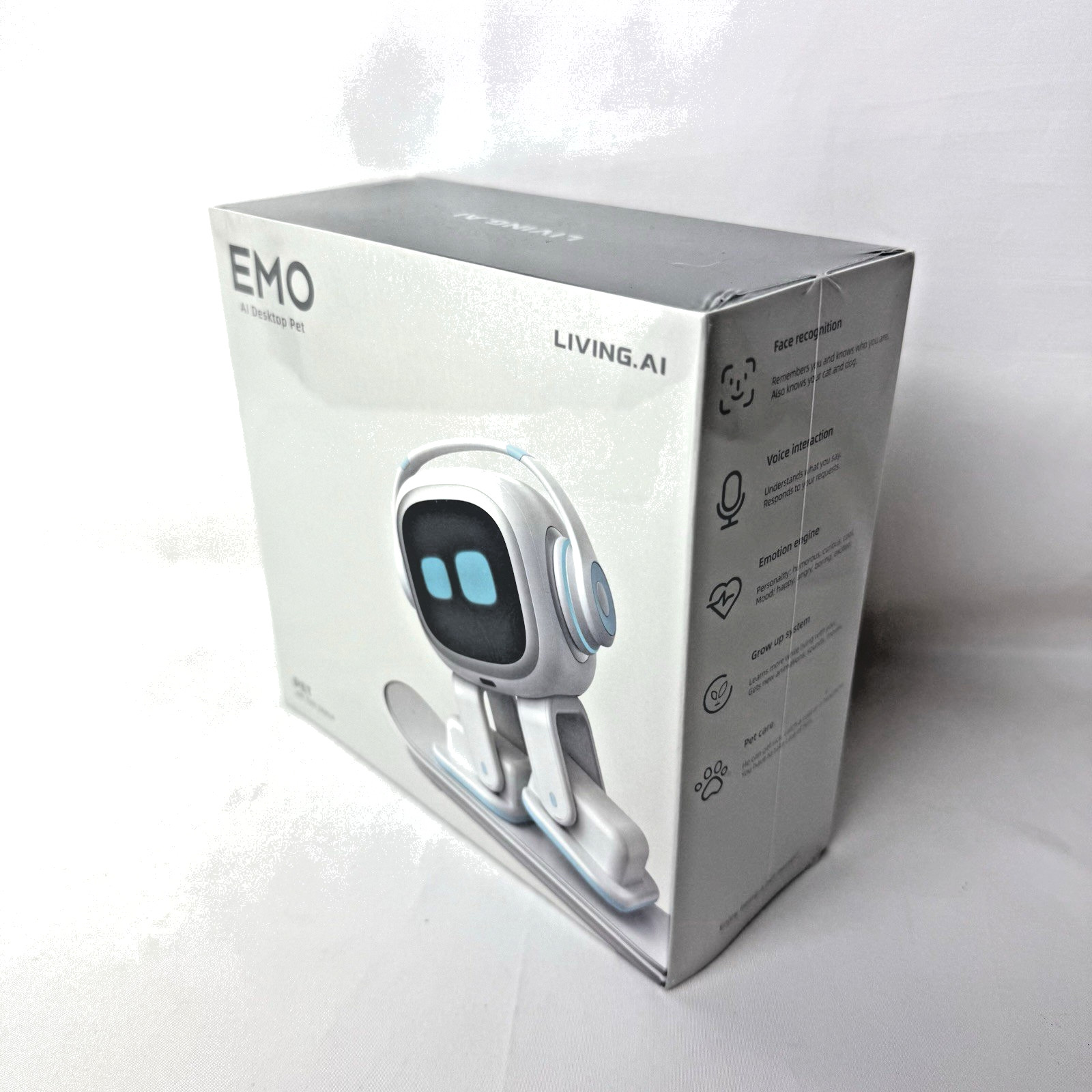 EMO Living Ai White Desktop Robot Pet