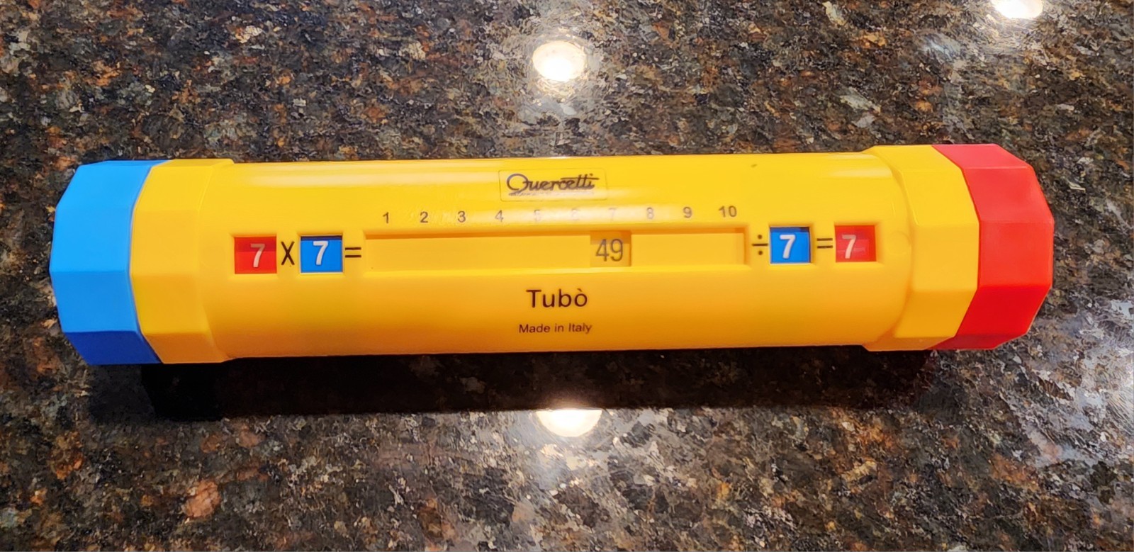 Quercetti Tubo Educational Toy for Learning Multiplication and Division Tables