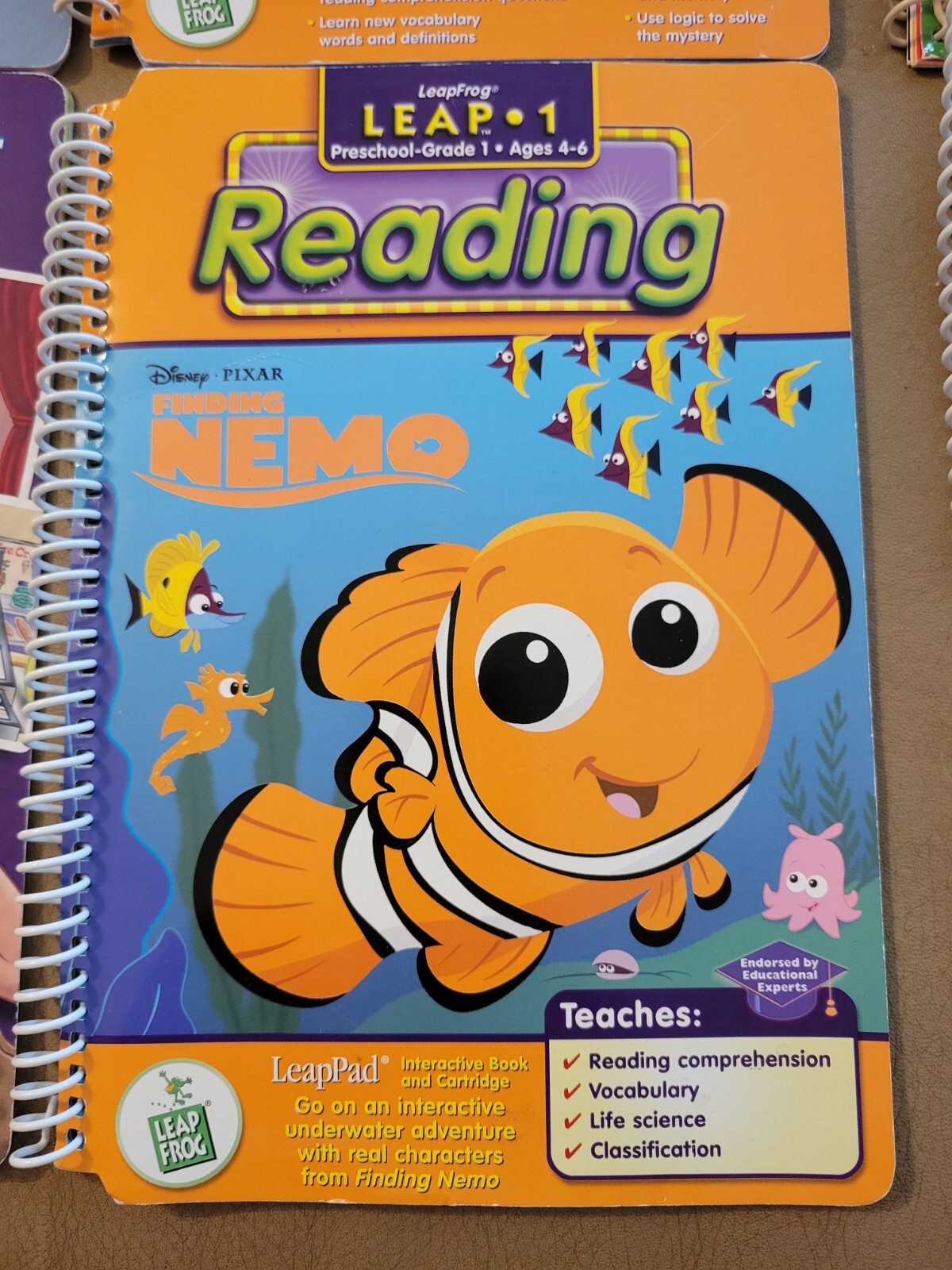 Lot of 7 LeapFrog LeapPad PreK-3 BOOKS ONLY Ages 4-8 Reading, Phonics…