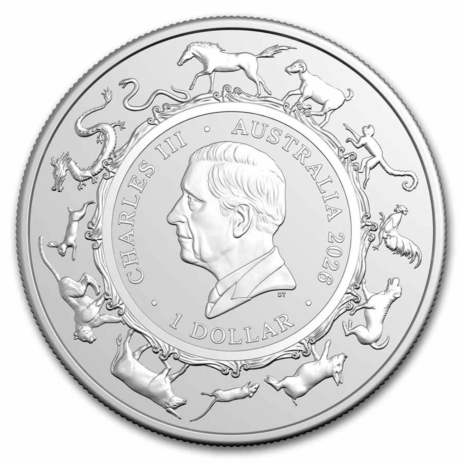 2026 1 oz Royal Australian Mint Silver Year of the Horse Coin (BU)