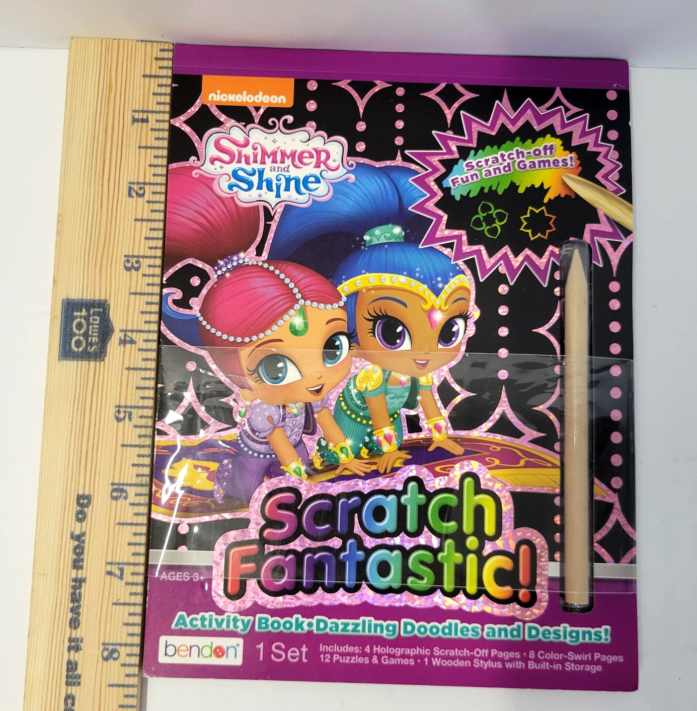 Shimmer And Shine Scratch Fantastic Activity Book Nickelodeon Ages 3+ Bendon