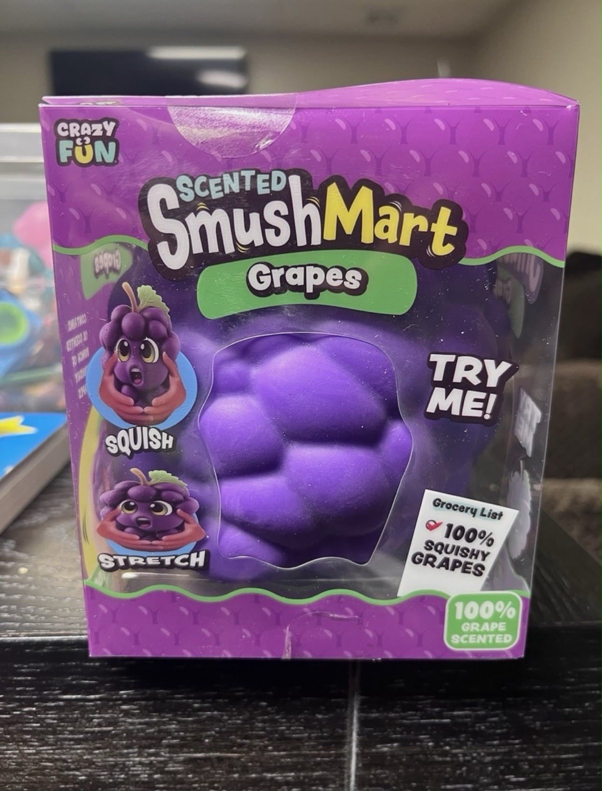 Viral SmushMart Grape Squishy Scented Squeezy Toy FAST SHIPPING