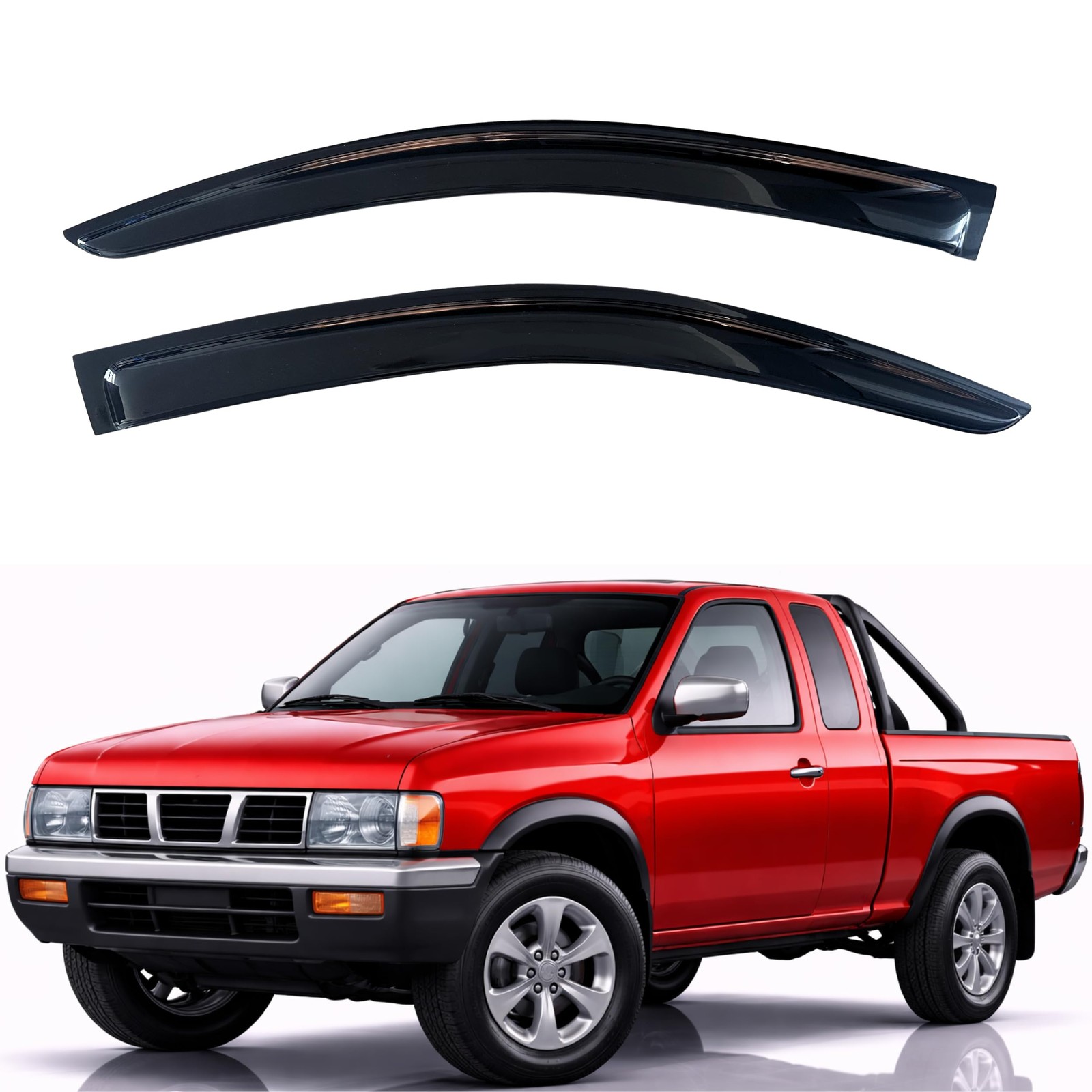 KPY Rain Guards Fit for 1987-1997 Pickup & 1987-1990 Pathfinder, Black