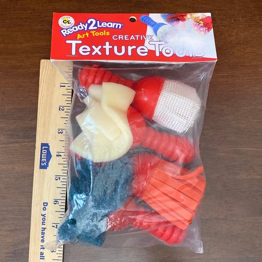READY 2 LEARN Textured Art Tools – Set 1- 4 toys- Fidget Sensory Calming Autism