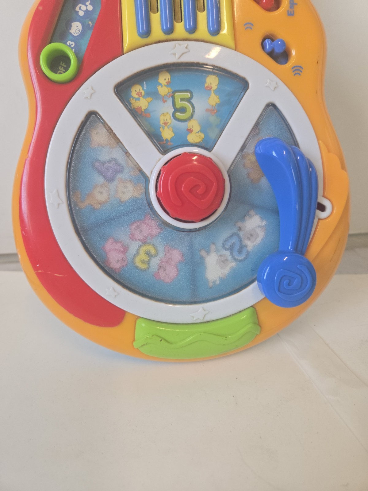 Leap Frog Learn & Groove Toy Guitar Musical Sound English Spanish Testd Works Gk