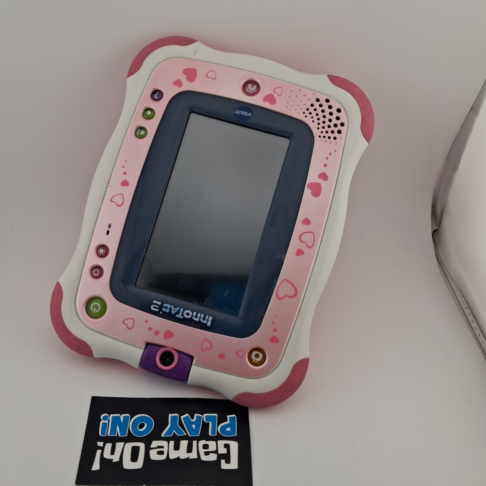 VTech InnoTab 2 LearnTablet With Camera & Stylus. Tested, Works. Pink And White.
