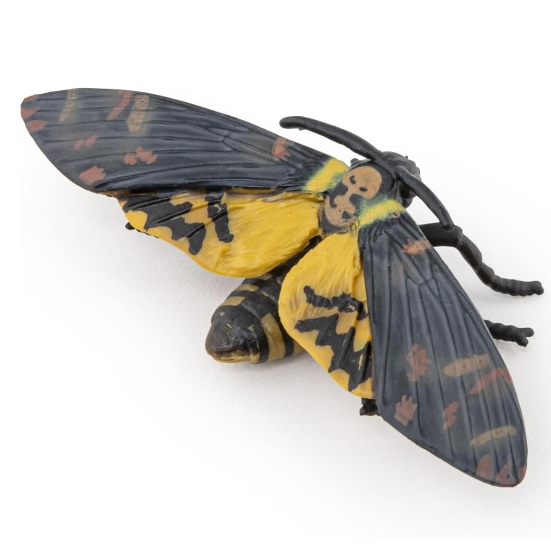 Hawkmoth Figurine – Hand Painted Collectible Toy Moth Insect Figure – NEW Papo