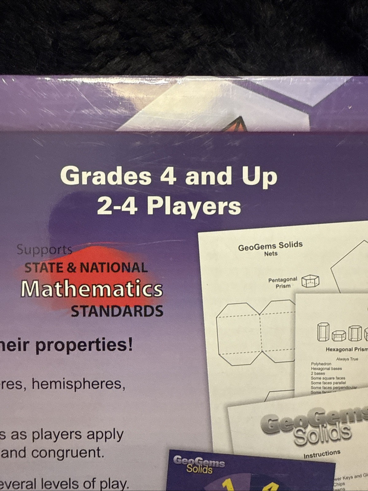 WCA Geogems Solids Math Board Game Learning Educational Grades 4 And Up Geometry