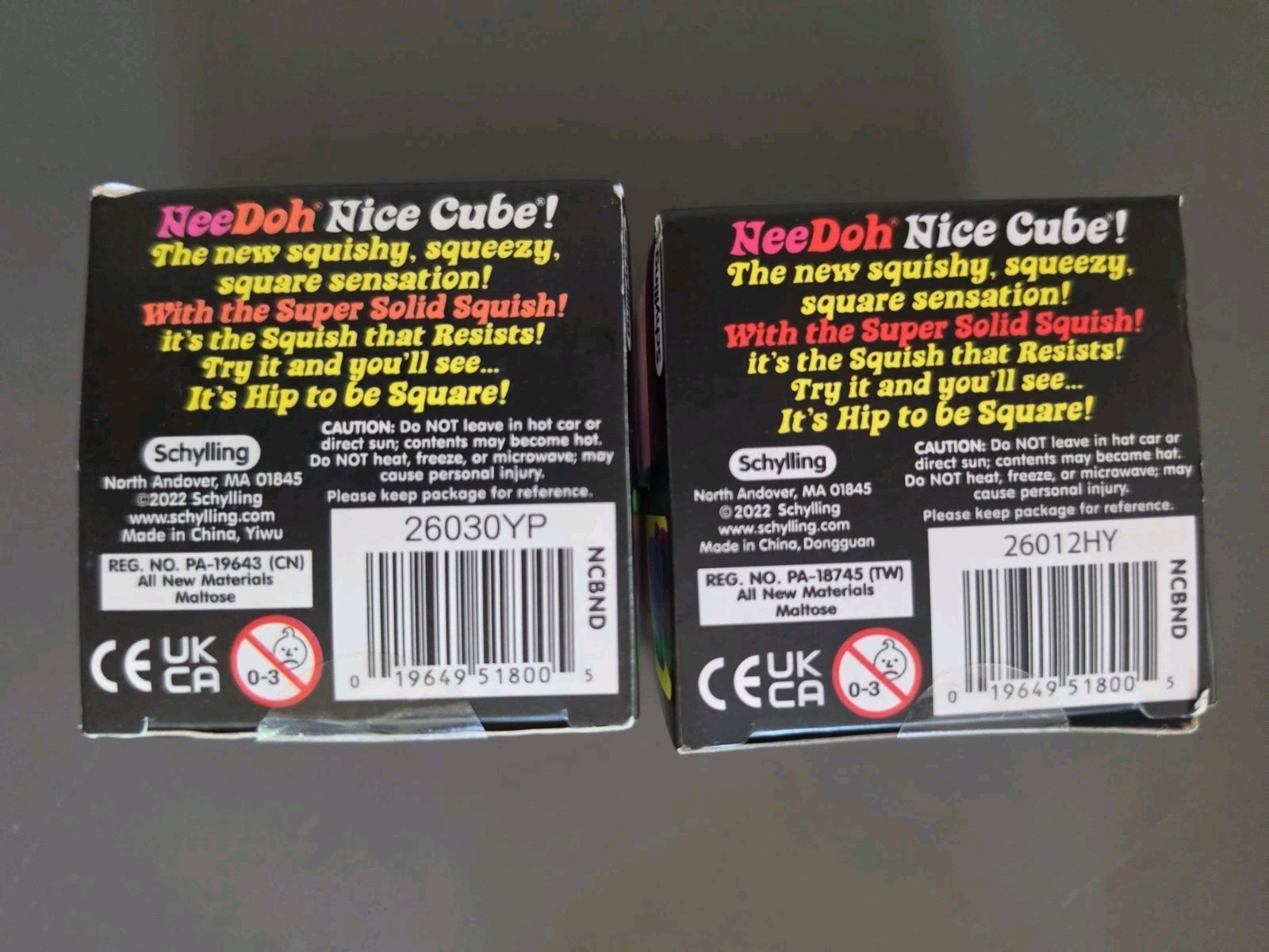 NeeDoh Nice Cube Super Solid Squish Pink & Blue Lot Of 2 📦SHIPS SAME DAY 📦