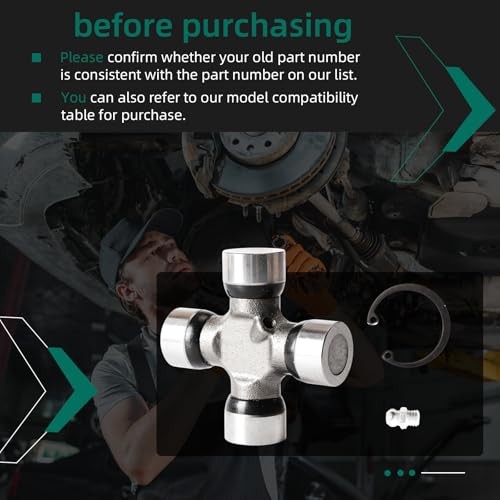 For GM Turbo 400, TH400, MUNCIE 4L80E SUPER T10 TRANSMISSION YOKE+5-153X UJ 369