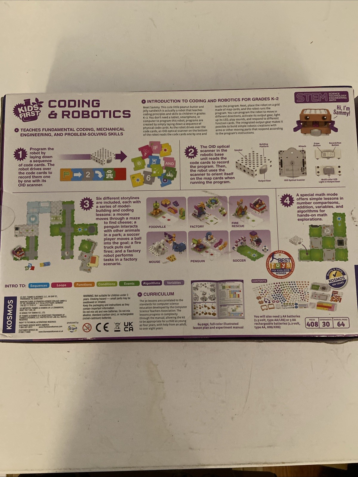 Thames & Kosmos Kids First Coding & Robotics 417 Pieces, 30 Expiraments Complete