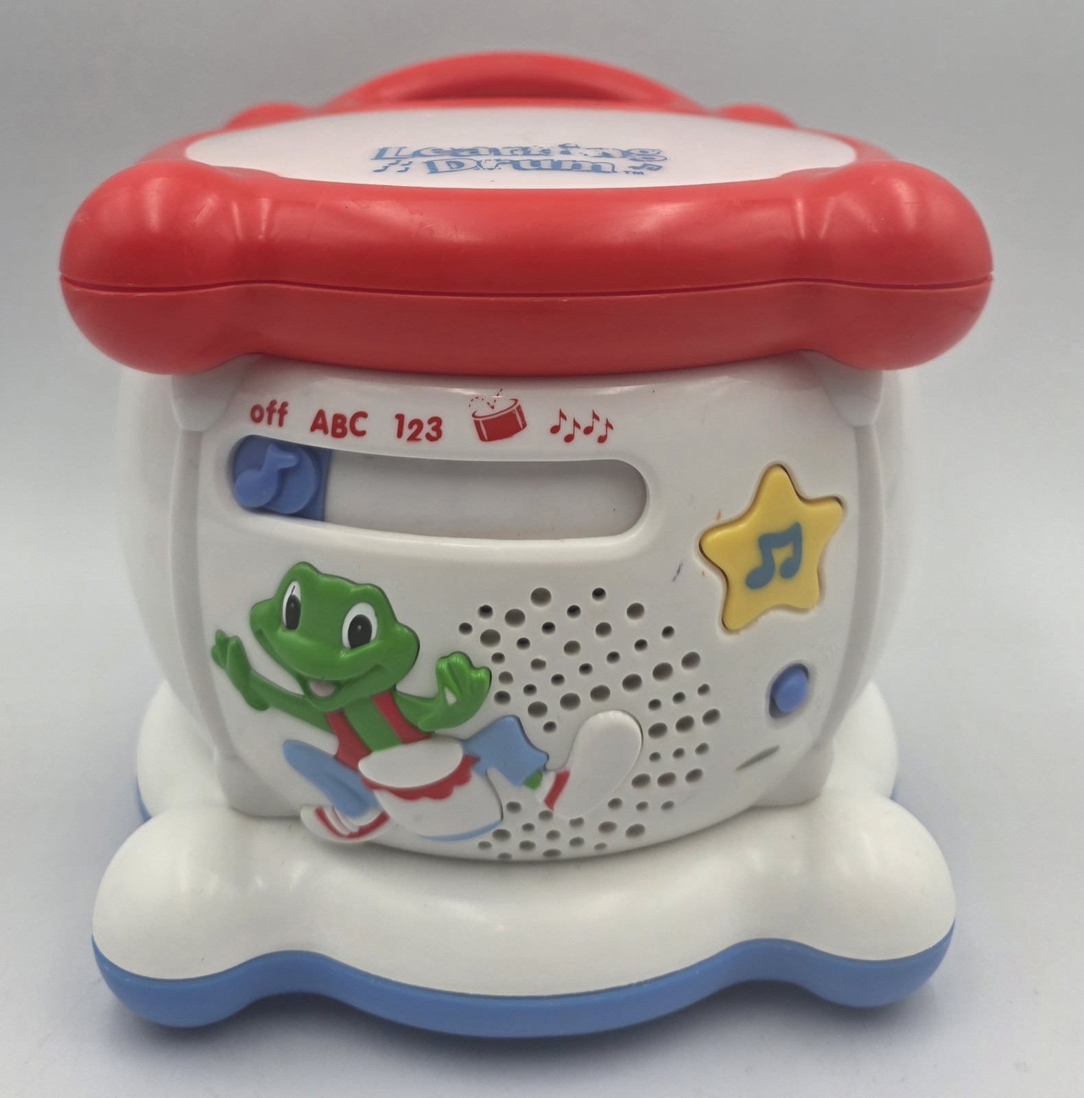 🥁 Vintage 2001 LeapFrog Learning Drum Toy w/ Lights + Sound (Tested & Working)