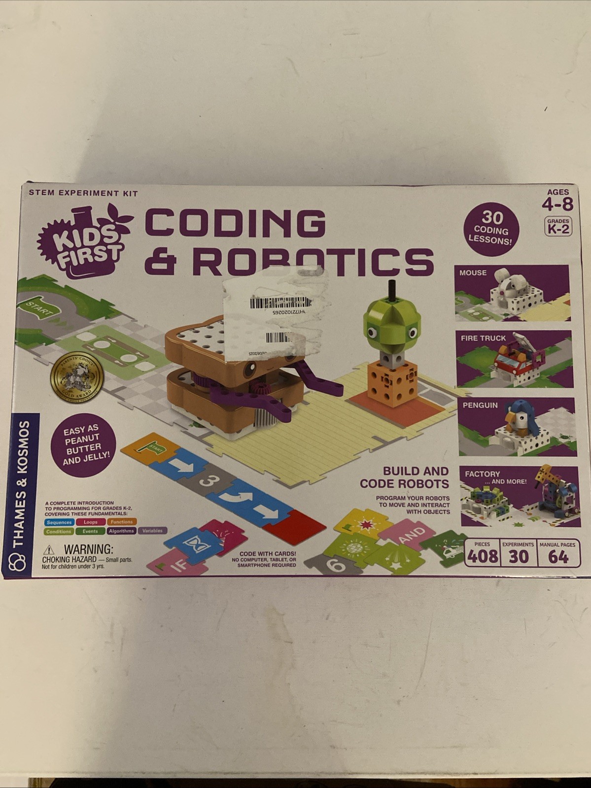 Thames & Kosmos Kids First Coding & Robotics 417 Pieces, 30 Expiraments Complete