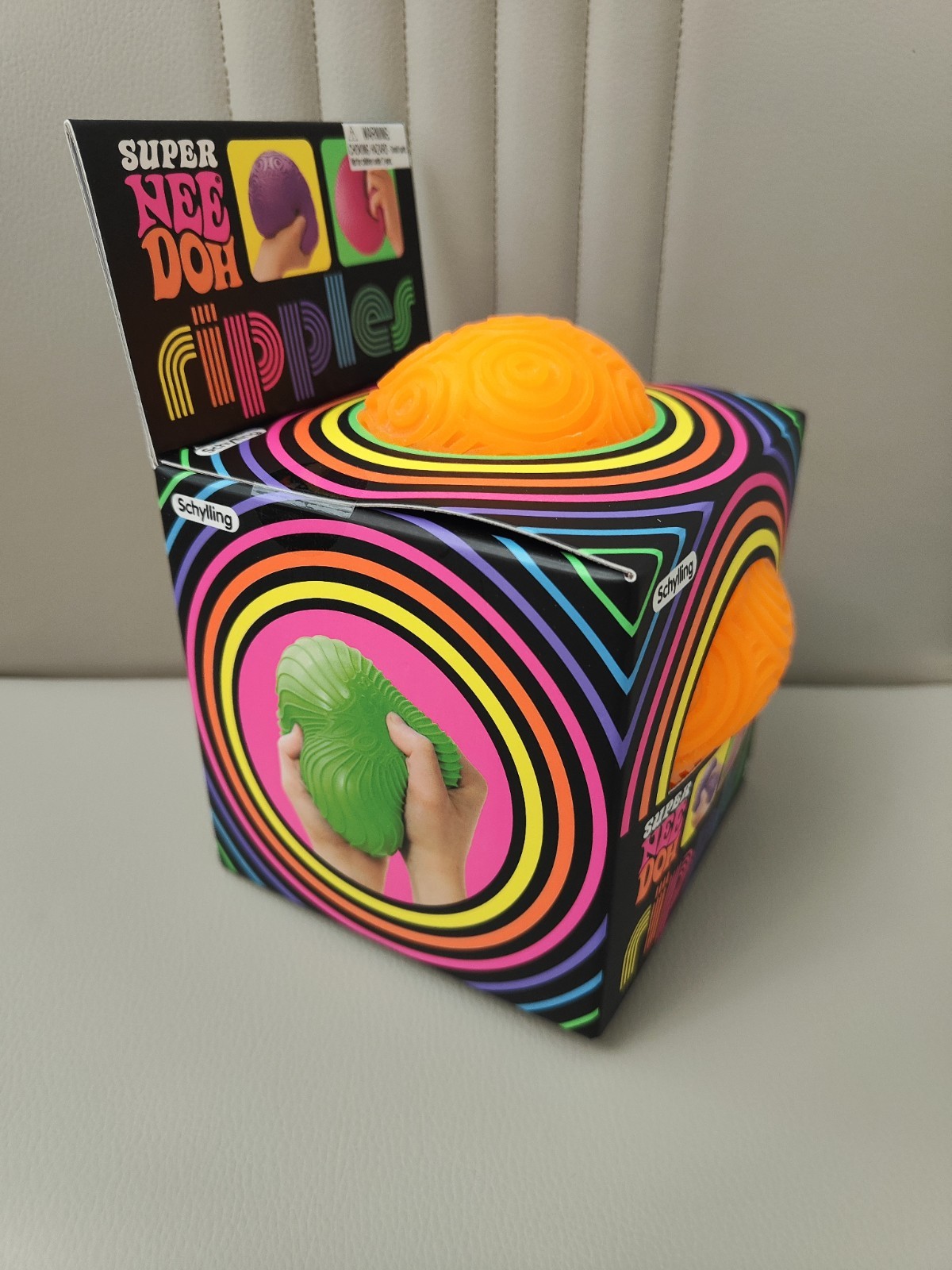 Schylling Super NeeDoh Ripples ORANGE *NEW* SHIP FAST!