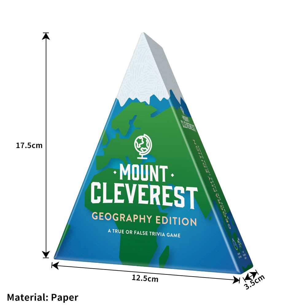 MOUNT CLEVEREST – True or False Trivia Game Fun Family Card Game OY
