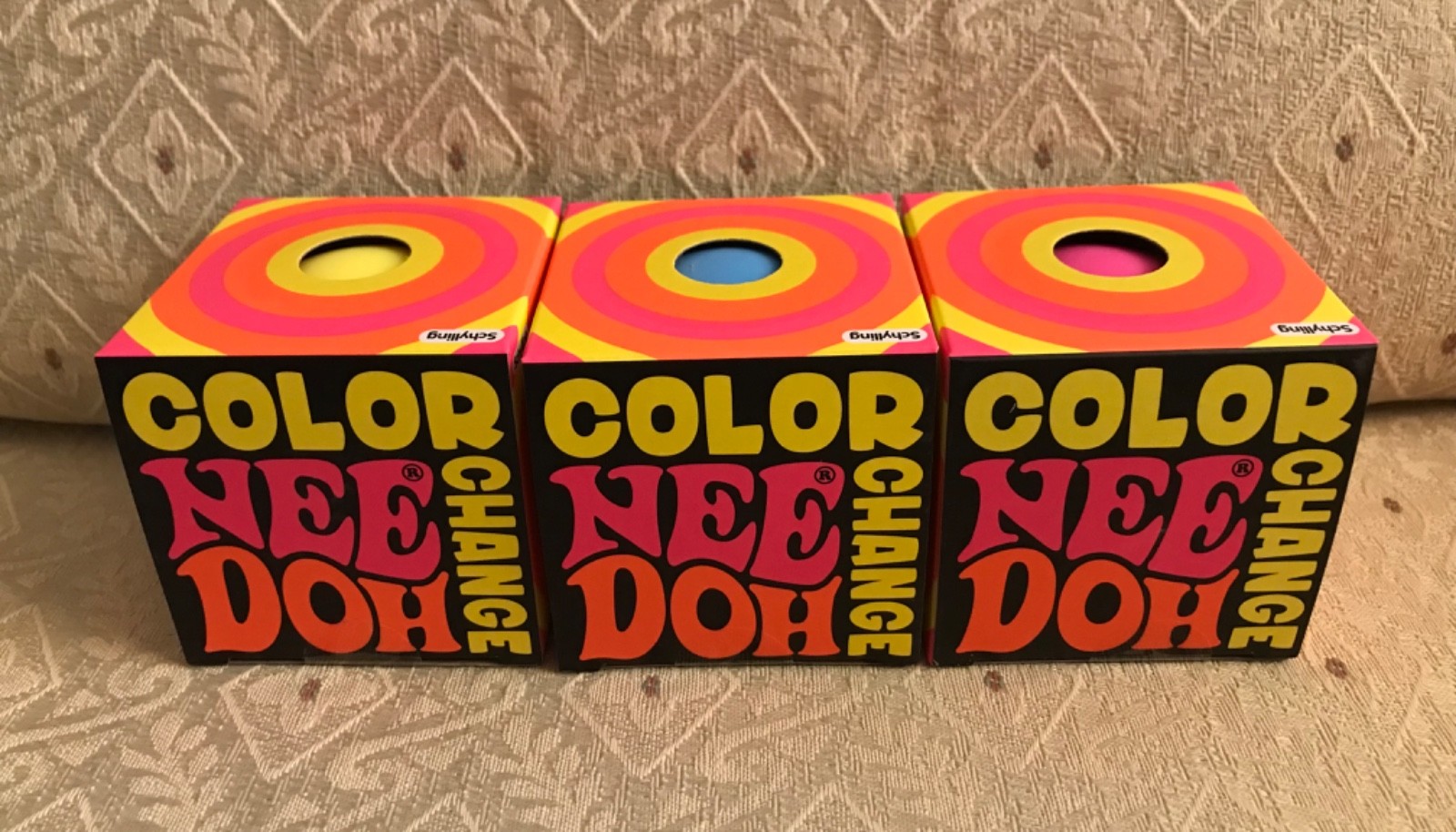 SUPER RARE NEEDOH Color Change Balls (Pink, Blue, Yellow) All Three New Colors