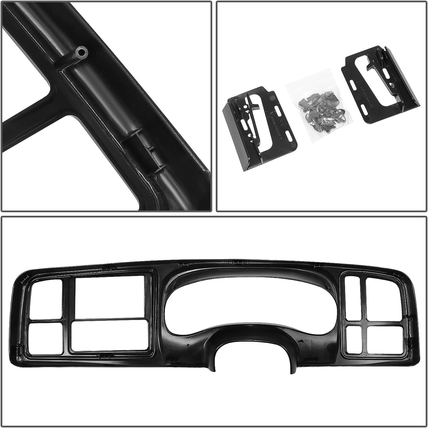 99-02 Escalade Silverado Suburban Tahoe Sierra Yukon Double Din Dash Bezel Cover