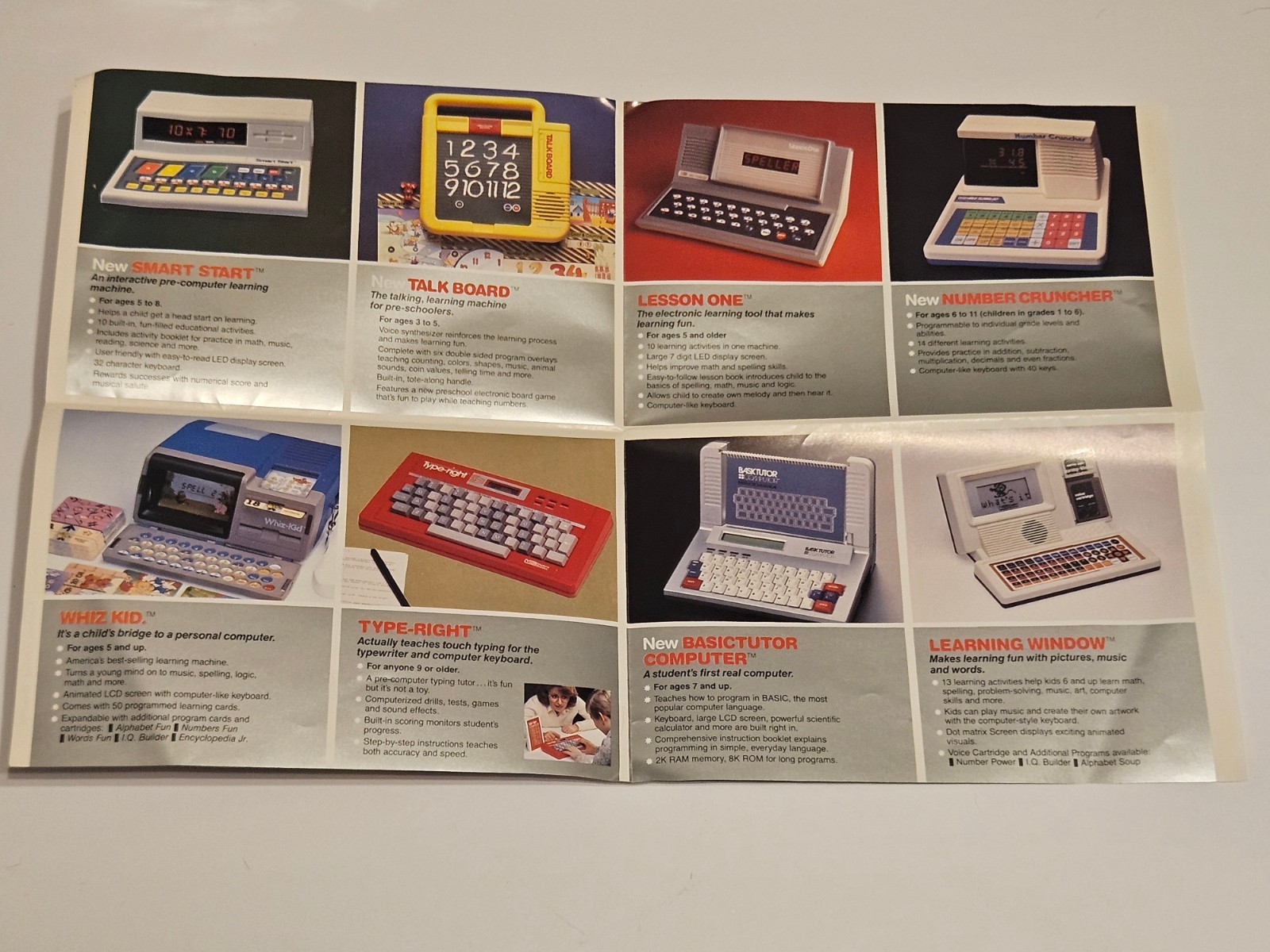 Talking Whiz Kid 1987 Vtech Education Computer w/ Learning Cards Vintage Nos