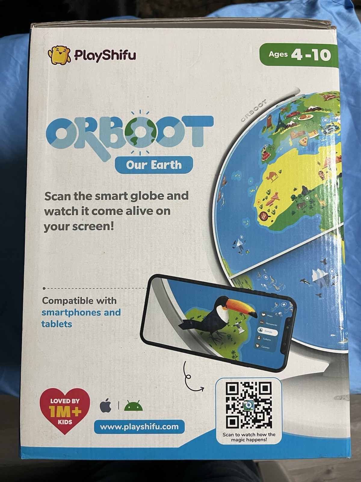 Orboot Earth PlayShifu Augmented Reality Interactive Globe Stem Toy for Kids