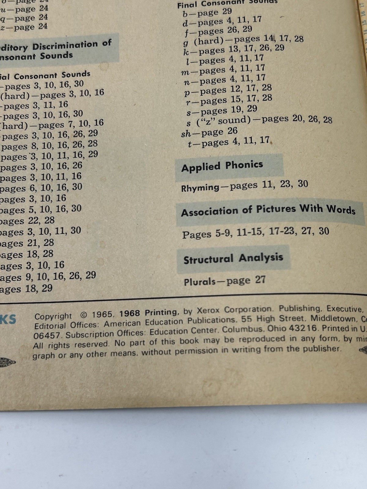 My Weekly Reader Phonics and Word Power (2 Books): Program 1B & 2A (1967–68)