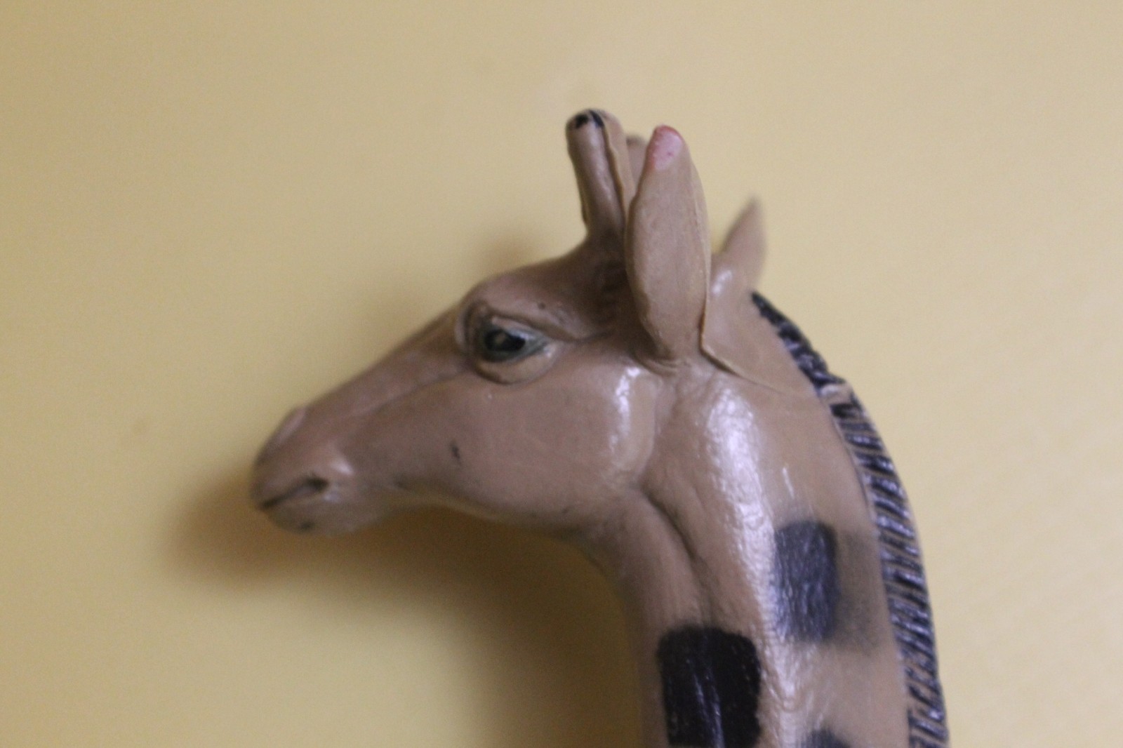 USED / VINTAGE 1985 Imperial Toys Rubber Plastic GIRAFFE Zoo Animal Figure