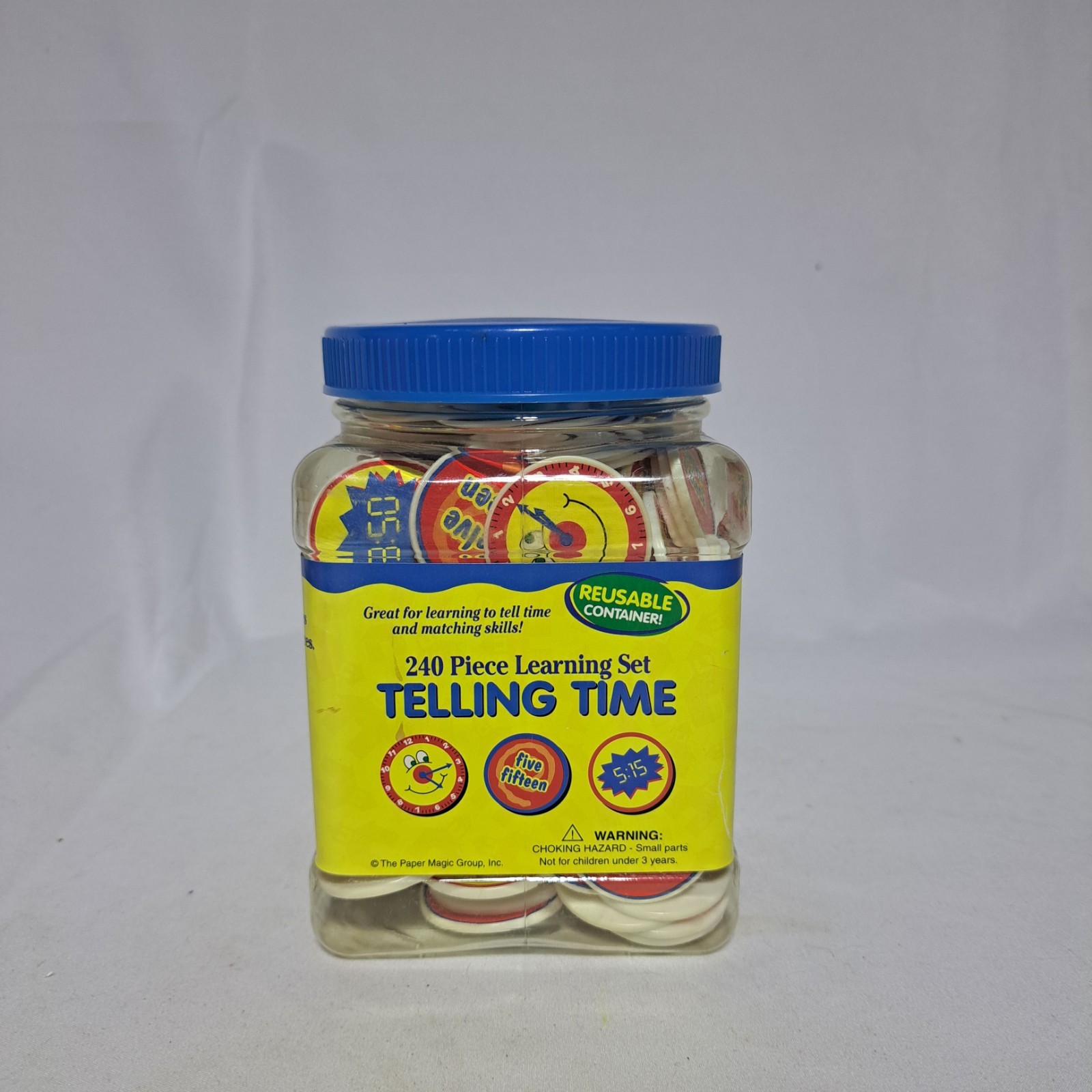 Telling Time 240 Piece Learning Set – Paper Magic Grp – Complete