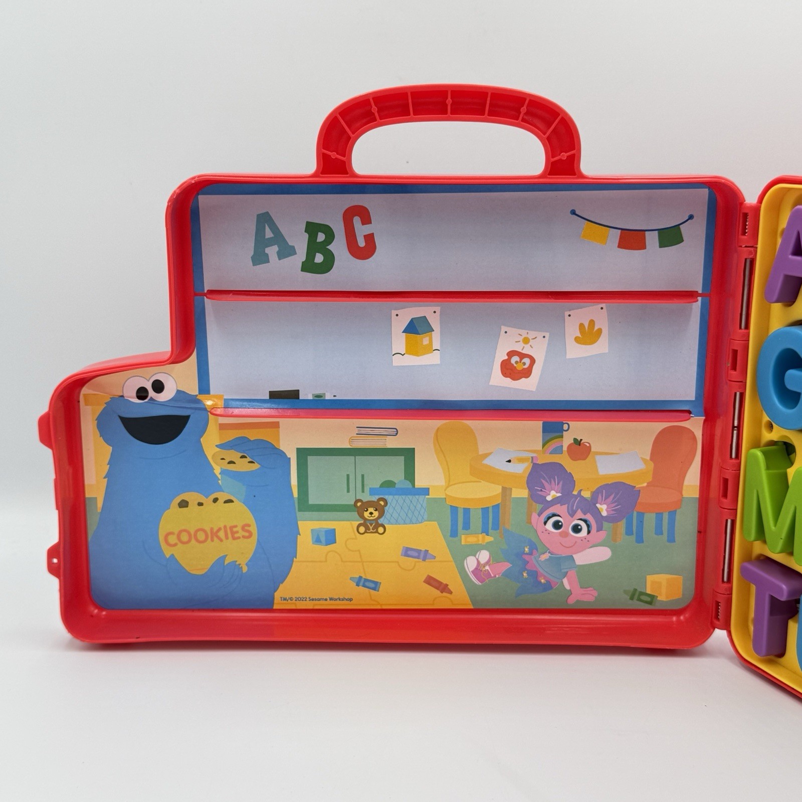 Sesame Street Elmo’s Learning Letters Bus Activity Board Red – COMPLETE & WORKS!