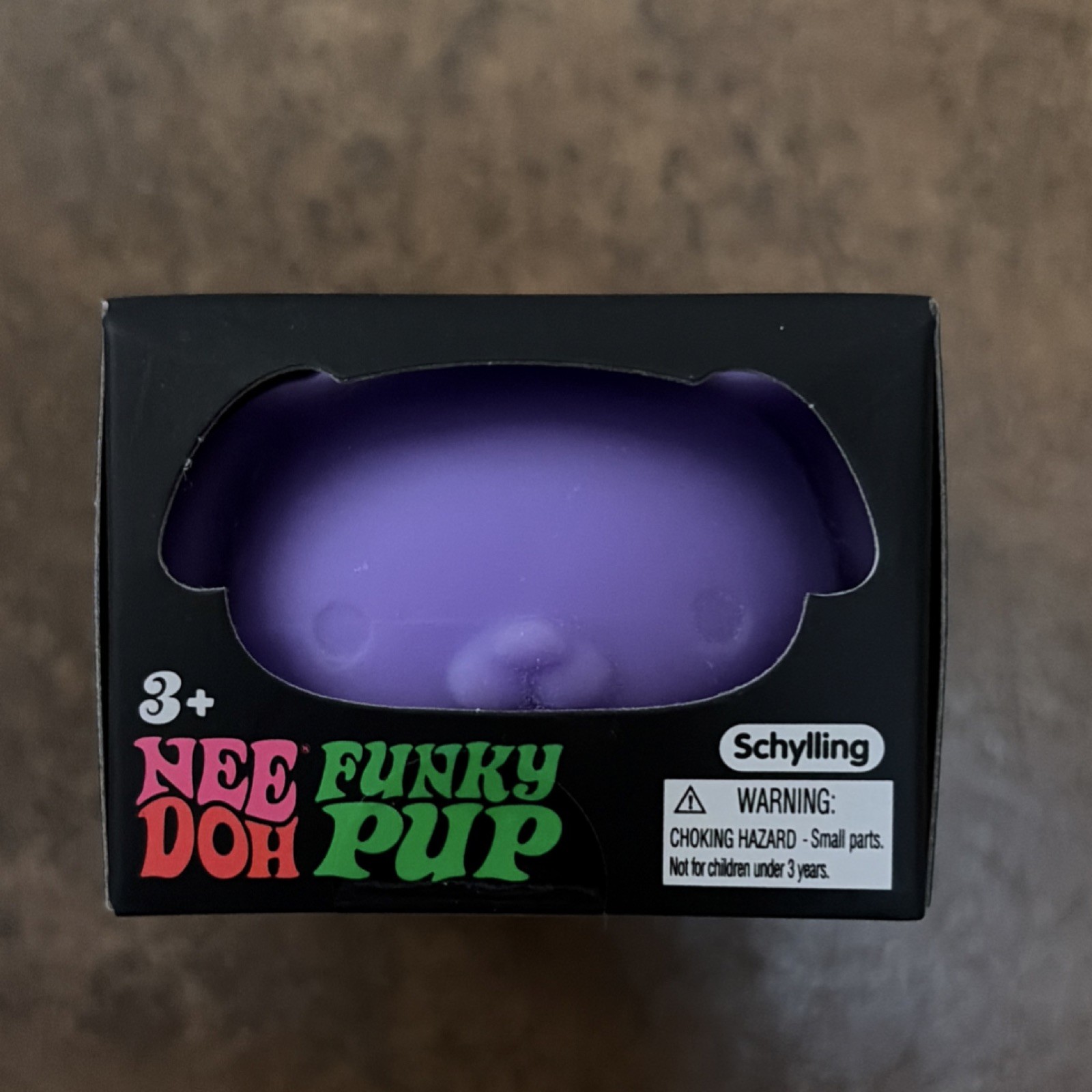 NeeDoh Funky Pup Purple Tactile Squeeze Toy 3+