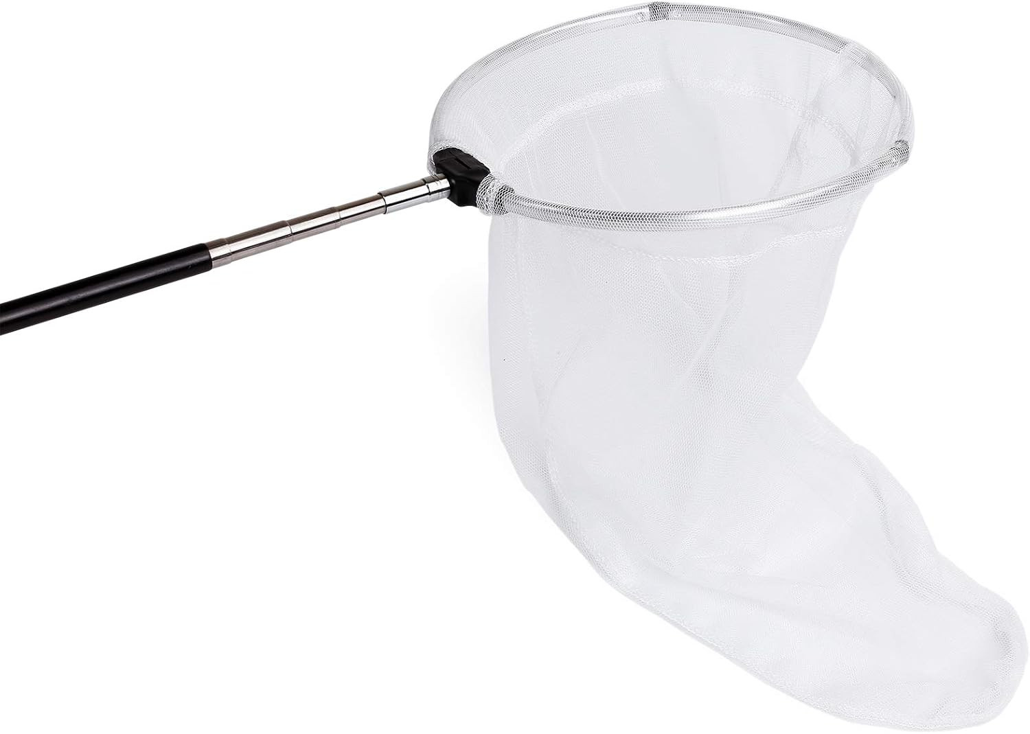 Insect and Butterfly Net with 12″ Ring, 24″ Net Depth, Handle Extends to 59 Inch