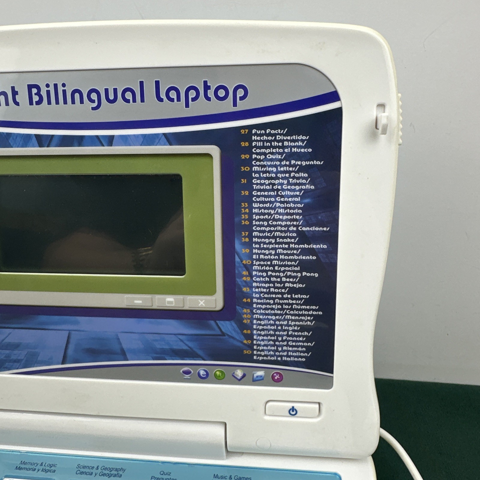 Pro Light Bilingual Laptop English Spanish Talking Computer Educational