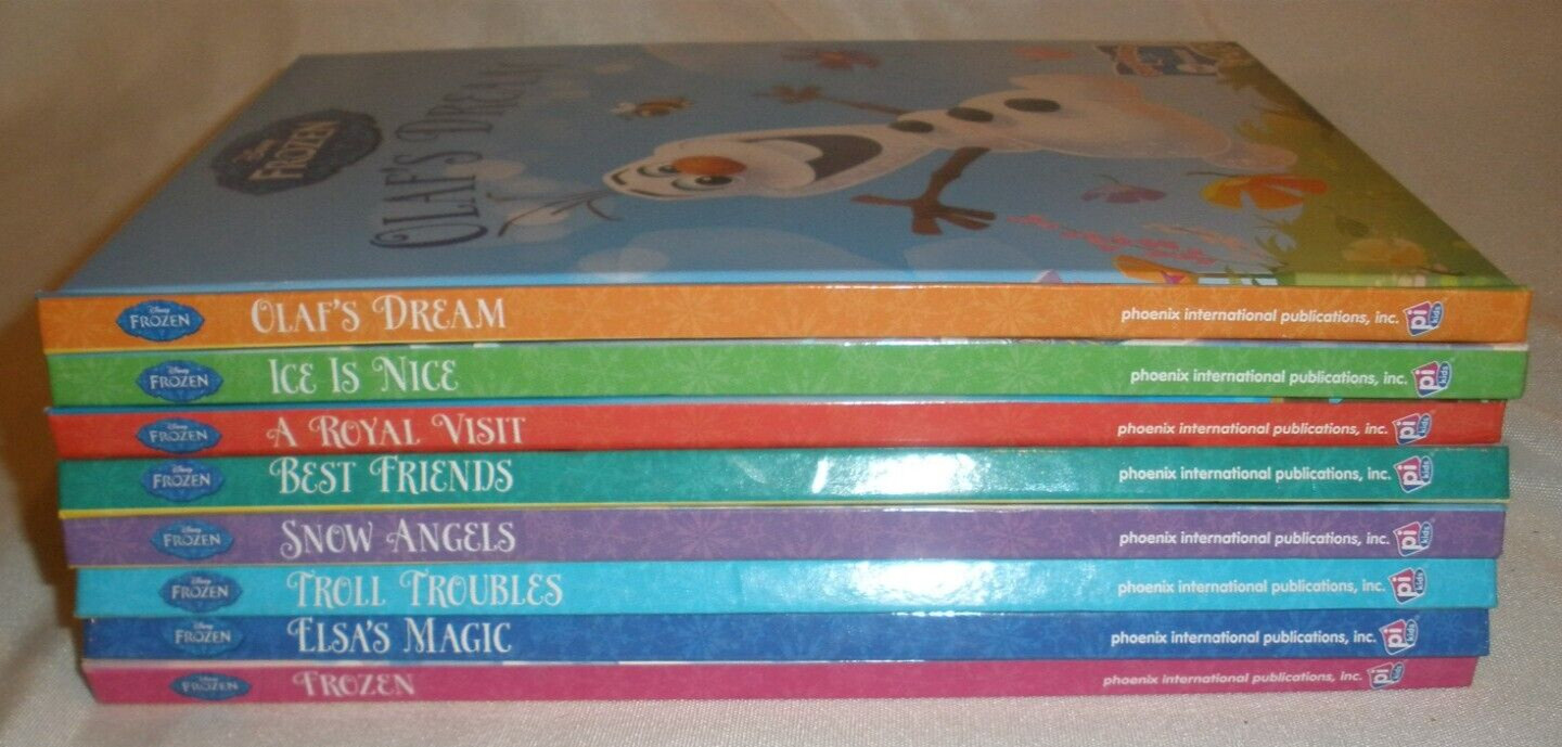 Story Me Reader Disney Frozen Device & 8 Books Tested Works Excellent Used Cond.