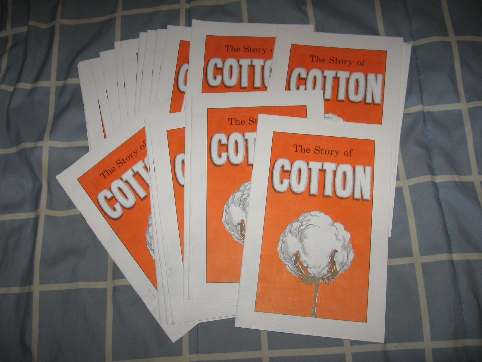 Rare Vintage 1960s THE STORY OF COTTON Council Educational Teaching Kit Orig Box