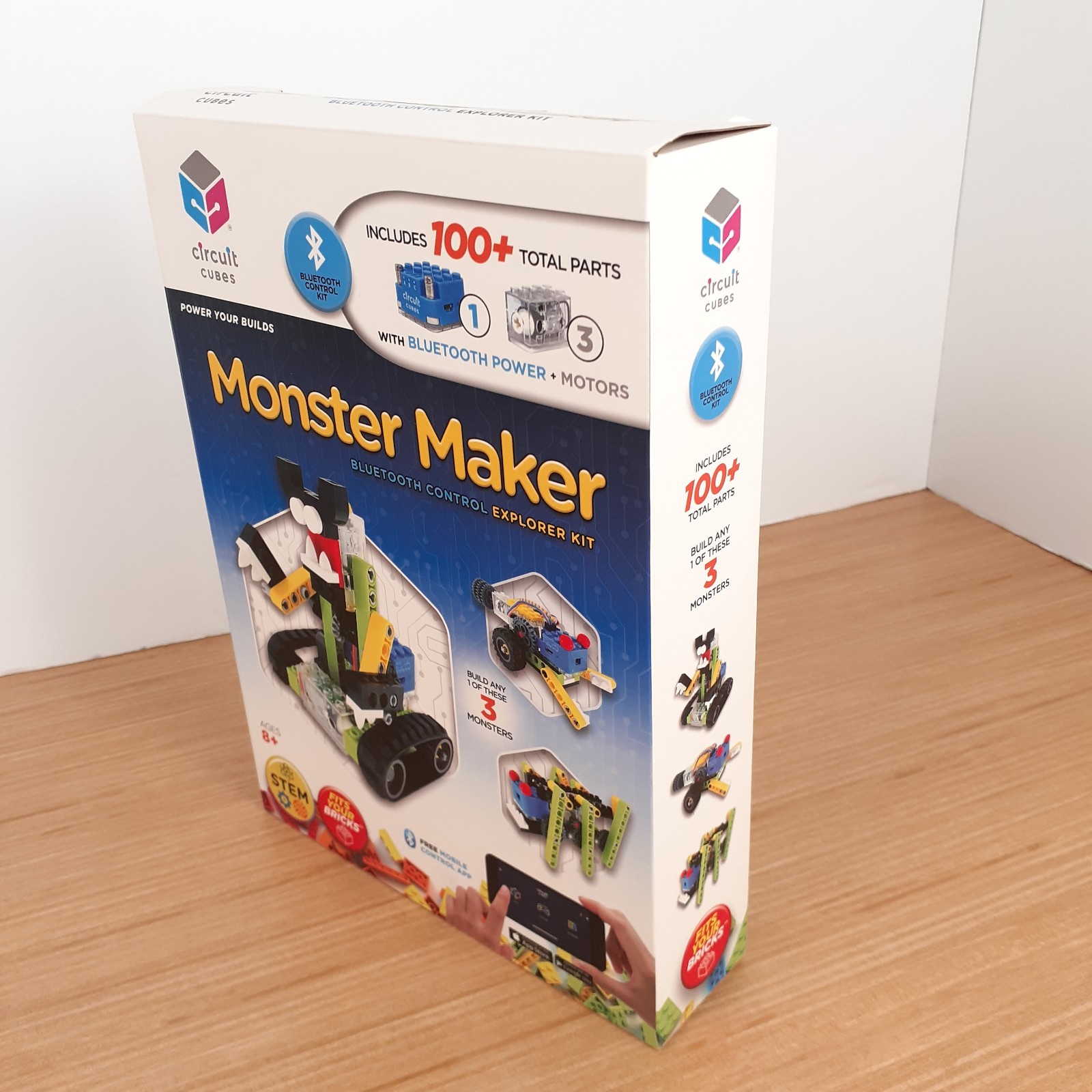 Circuit Cube Monster Maker Kit Bluetooth Remote Control Motors Robotics STEM