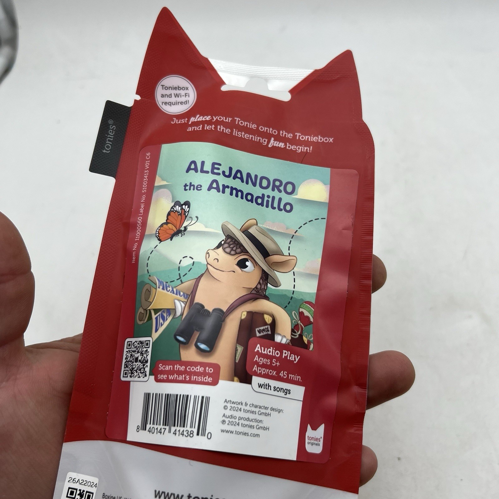 Tonies – Alejandro The Armadillo (Audio Figure) BRAND NEW