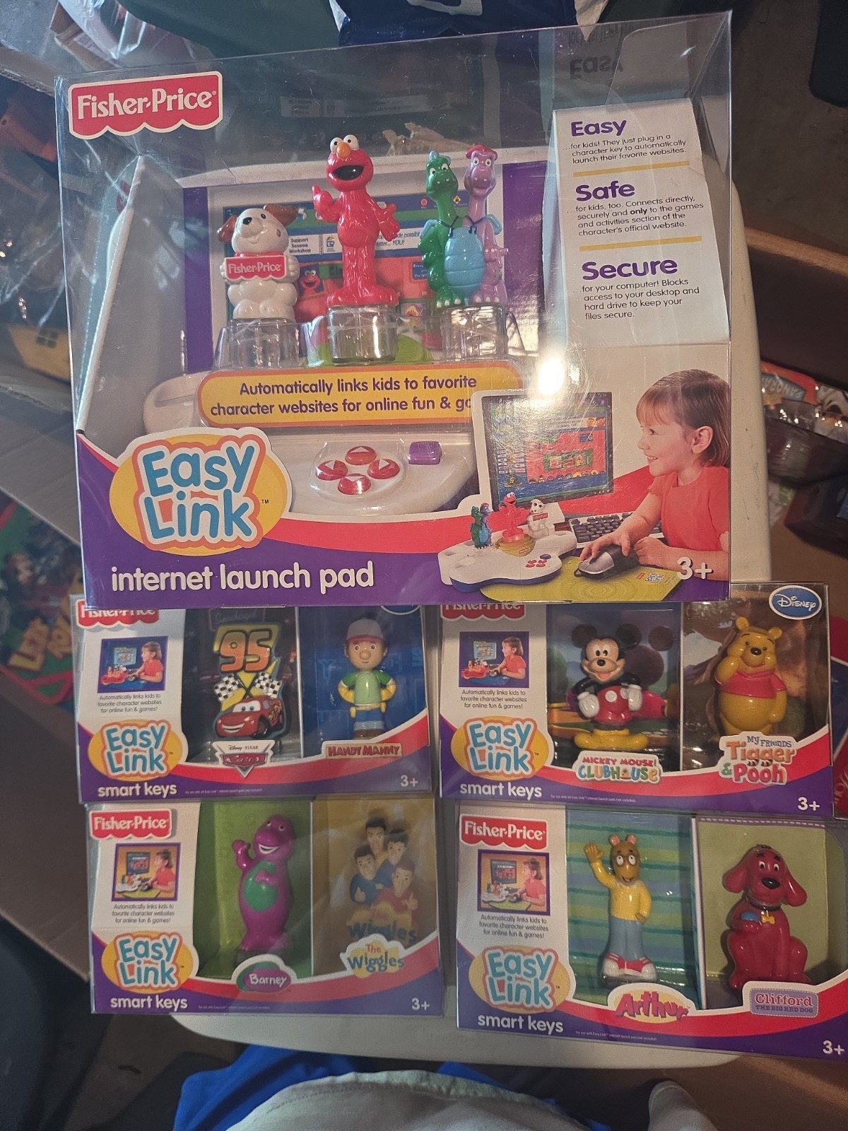 Fisher Price Easy Link Internet Launch Pad W/4 Extra Smart Keys New 2007 Ages 3+