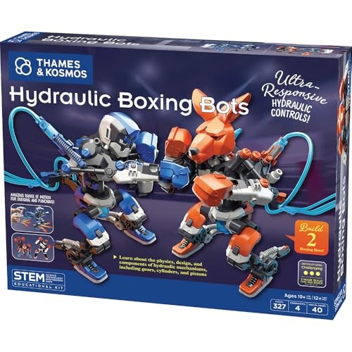 Thames & Kosmos Hydraulic Boxing Bots STEM Experiment Kit | Build Two