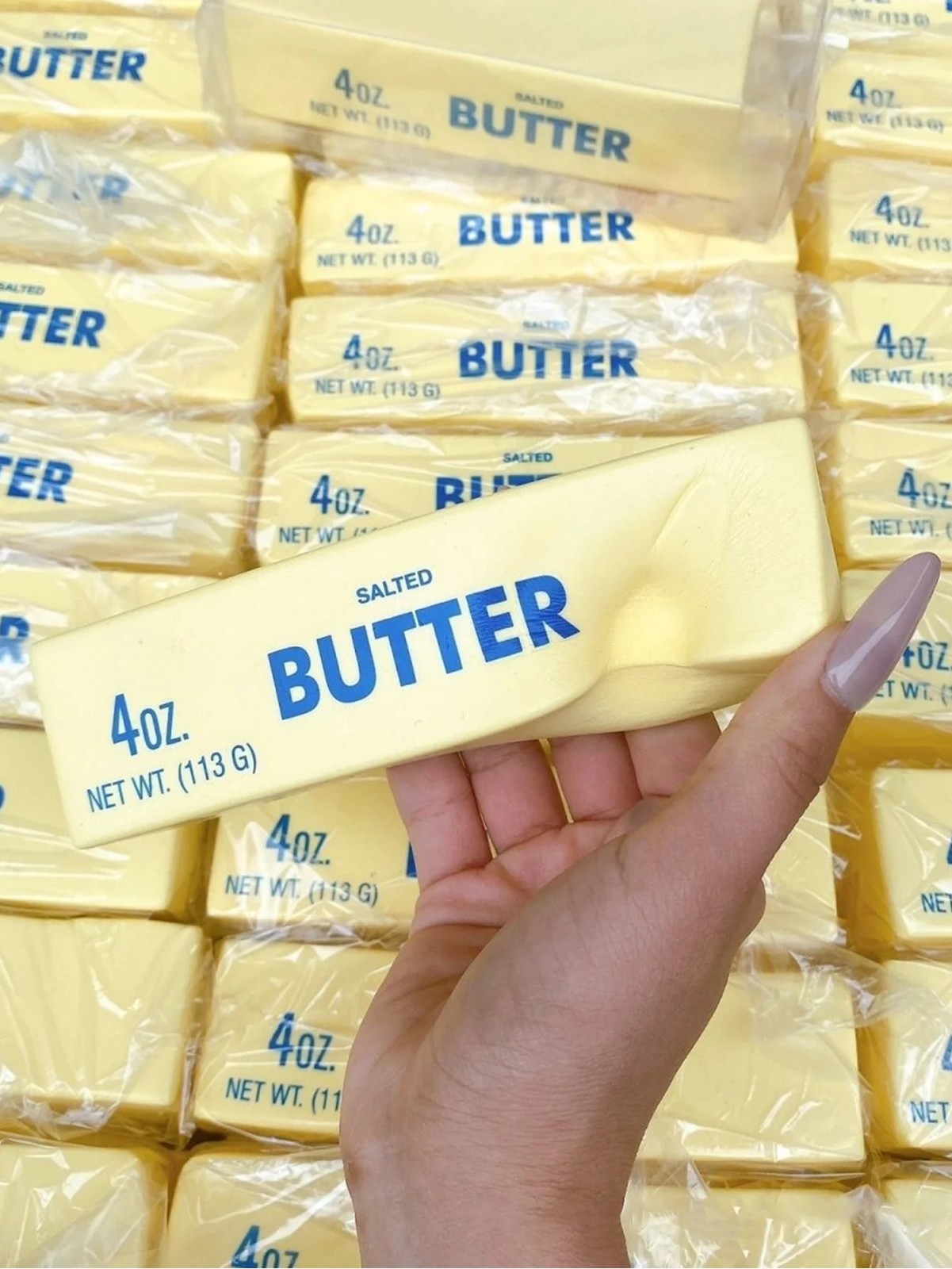 ✅ 1pc Butter Stick Squishy Fidget Toy Soft Stress Relief ADHD Anxiety Squeeze ✅*